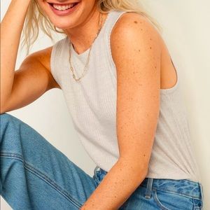 White old navy comfy tank top womans S NWT